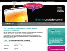 Tablet Screenshot of drankenvoorjefeestje.nl